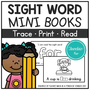 Preview of Sight Word Mini Books FREEBIE - "for"