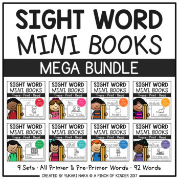 Preview of Sight Word Mini Books Mega Bundle