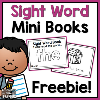Preview of Sight Word Mini Books - Free