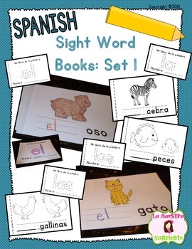 Preview of Sight Word Mini Books: Set 1 (Spanish)