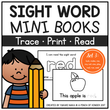 Preview of Sight Word Mini Books - Set 3