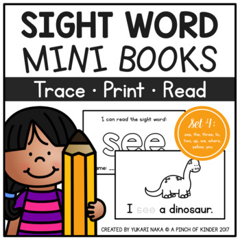 Preview of Sight Word Mini Books - Set 4