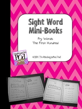 100 sight words mini books