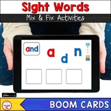 Sight Word Mix It & Fix It Literacy Booms Cards Distance Learning