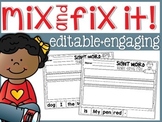 Sight Word Mix and Fix it!
