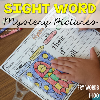 Preview of Coloring Pages Color by Sight Word Practice Worksheets Fry Words Morning Work