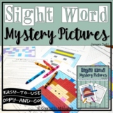 Sight Word Mystery Pictures | January | Winter Mystery Pic