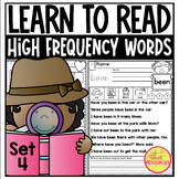 Sight Word Fluency and Word Work Set 4