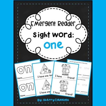 Preview of Sight Word ONE | Emergent Readers | FRY Sight Words | Camping