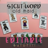 Sight Word Old Maid