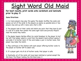 Sight Word Old Maid Game!