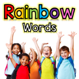 Sight Word Organization System: Rainbow Sight Words (w/ Pe