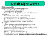 Sight Word PPT Independent Practice and Quarterly Test