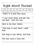 Sight Word Packet 2