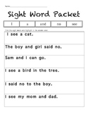 Sight Word Packet 4