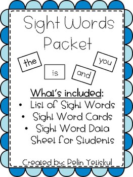 Preview of Sight Word Packet