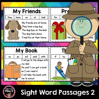 Preview of Sight Word Passages