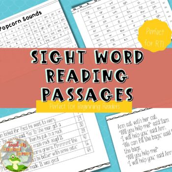 Preview of Sight Word Passages for Struggling Students {Set 1}