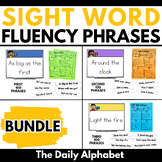 Sight Word Phrases Fluency Reading Practice Slides Bundle,