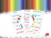 Sight Word Phrases Sets 1-6 (Flash cards)