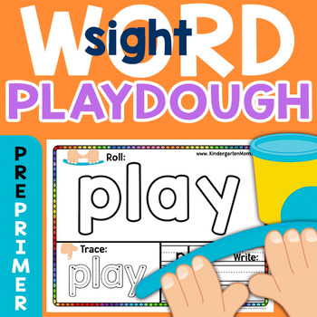 Preview of Sight Word Play Dough Mats: Dolch 220 PrePrimer