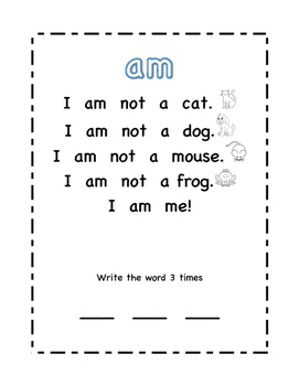 Preview of Sight Word Poems 1
