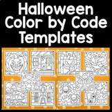 Halloween Color by Code Templates {10 Clipart Images!}