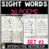 Sight Word Poems Kindergarten: Set #1 | IRLA 1G