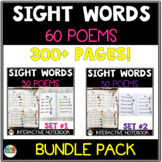 Sight Word Poems Kindergarten BUNDLE
