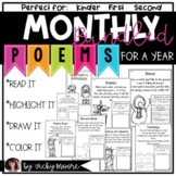Sight Word Poems | Poems for a year  K-2 BUNDLED| Seasonal poems