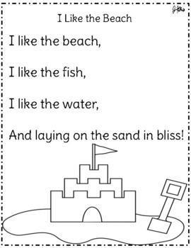 Sight Word Poems for 