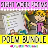 COMPLETE BUNDLE Sight Word Poems for Shared Reading  (Begi