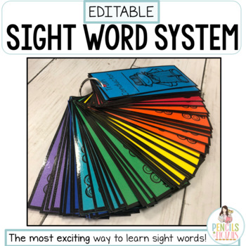 Preview of Editable Sight Word Practice System | High Frequency Words