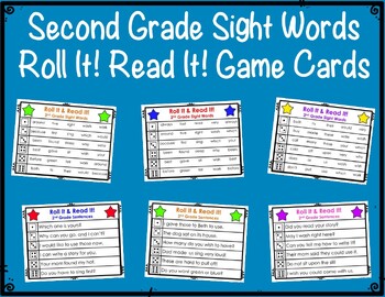 Second Grade Sight Word Lists, Flashcards, Worksheets & Roll It! Read ...