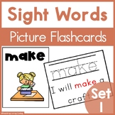 Sight Words Flashcards - Pictures and Sentences for Readin