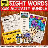 Sight Words MEGA BUNDLE, Kindergarten Sight Word Practice,