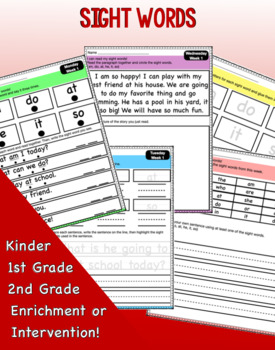 Preview of Sight Word Practice BUNDLE