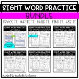 Sight Word Practice BUNDLE (Trace it. Write it. Build it. 