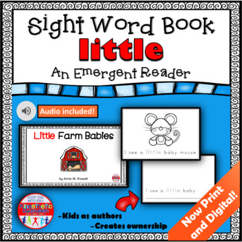 Preview of Sight Word Practice Book for the High Frequency Word LITTLE Print and Digital