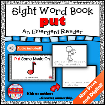 Sight Word Flip Book (Flipbook) - PUT