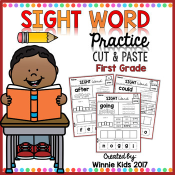 cutting and paste sight words preschool