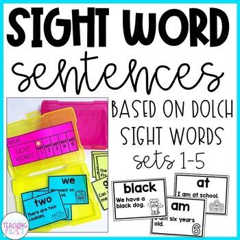 Preview of Sight Word Sentences with Pictures for Sight Word Practice