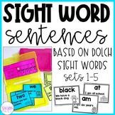 Sight Word Sentences with Pictures for Sight Word Practice