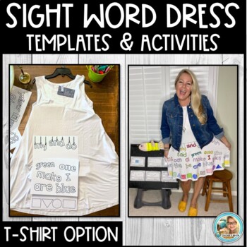 Preview of Sight Word Practice Dress | T-Shirt