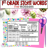 Sight Word Practice - Easter Worksheets - FREE
