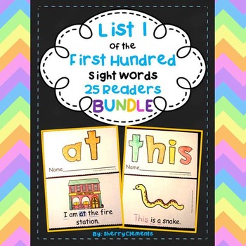 Preview of Sight Word Practice | Emergent Readers BUNDLE | FRY Sight Words | List 1