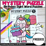 Free Mystery Puzzle, Kindergarten and 1st Grade Sight Word