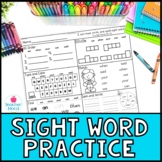 Sight Word Practice | Fry Sight Word Activity for Word Wor