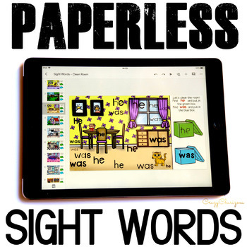 Preview of Sight Word Practice Game for Google Classroom & Easel