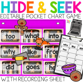 FALL Hide & Seek Pocket Chart Game